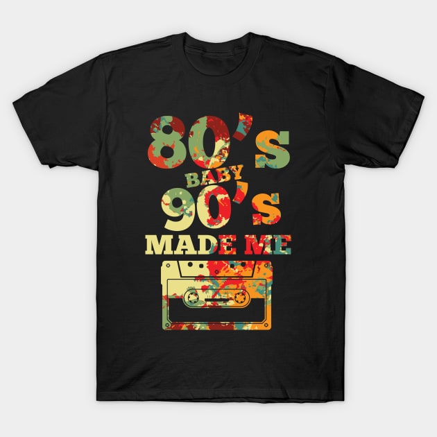 Graffiti Camo 80's Baby, 90's Made Me T-Shirt by XOXO VENUS